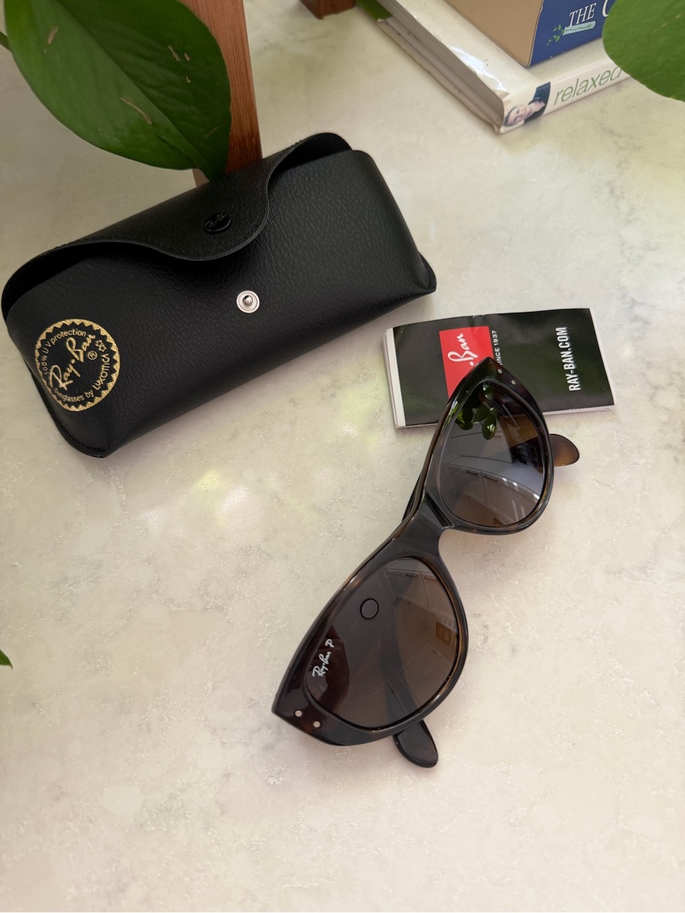 Ray-Ban Women's Tortoiseshell Cat-Eye Sunglasses with Brown Lenses - Picture 5 of 5